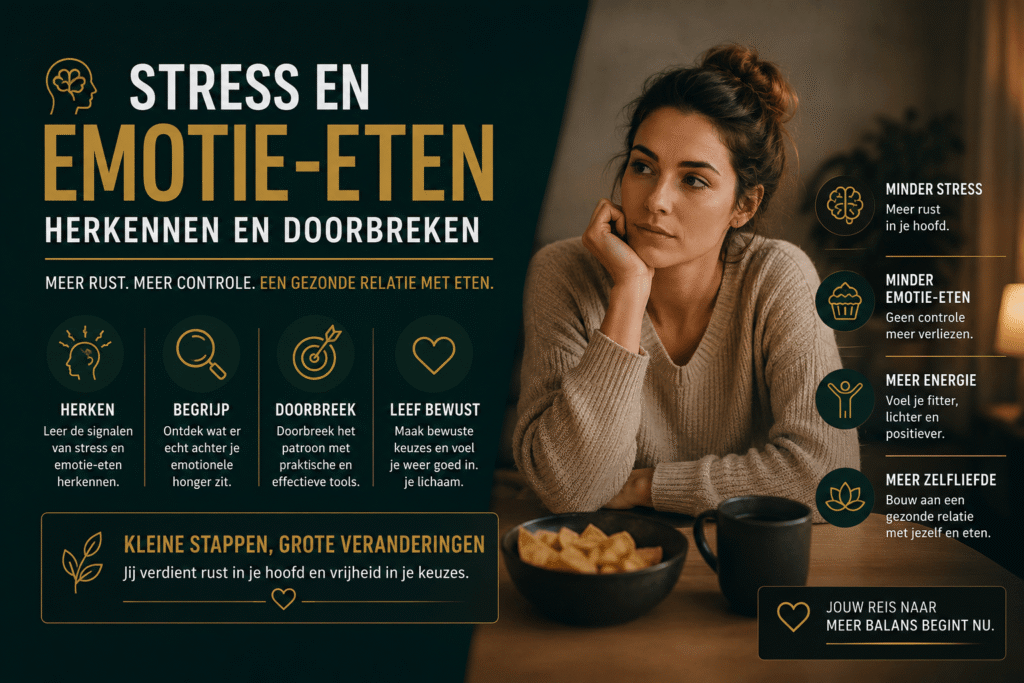 Stress en emotie eten herkennen en doorbreken