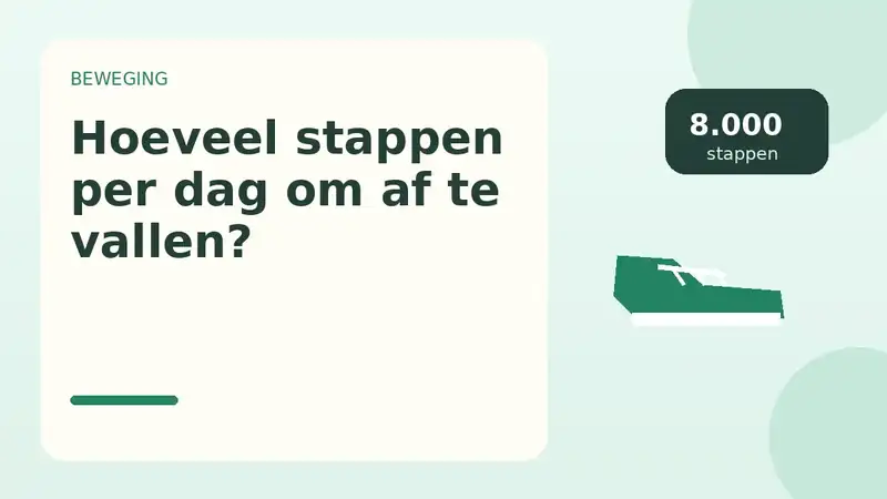 Dagelijks stappen zetten als onderdeel van gezond en duurzaam afvallen